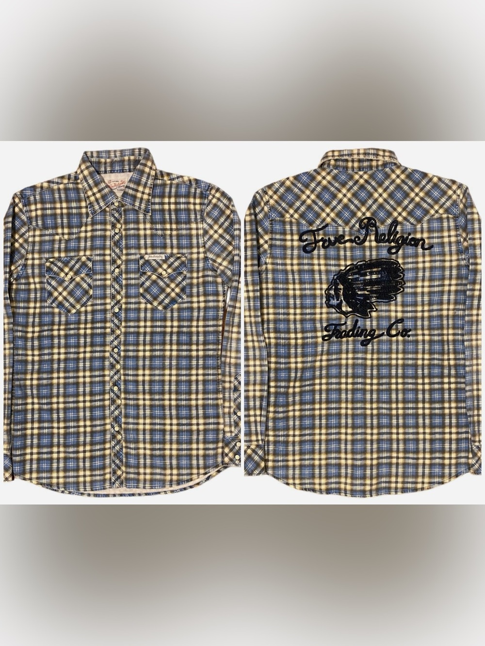 True Religion Big Chief Pearl Snap Shirt